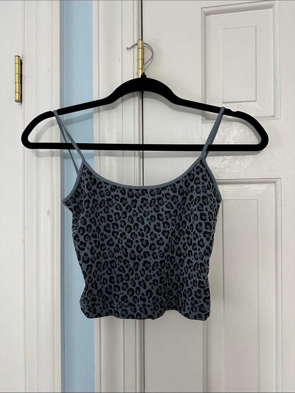 Nikibiki Slate Blue Leopard-Print Cami